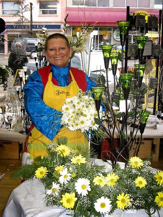 Laura Cadrin Owner la petite Jaune Fleur flower boutique Red Deer Alberta